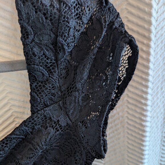 ASTR the Label Sweetheart Black Lace Corset Style Bodysuit Size XS Whimsigoth - Picture 5 of 8